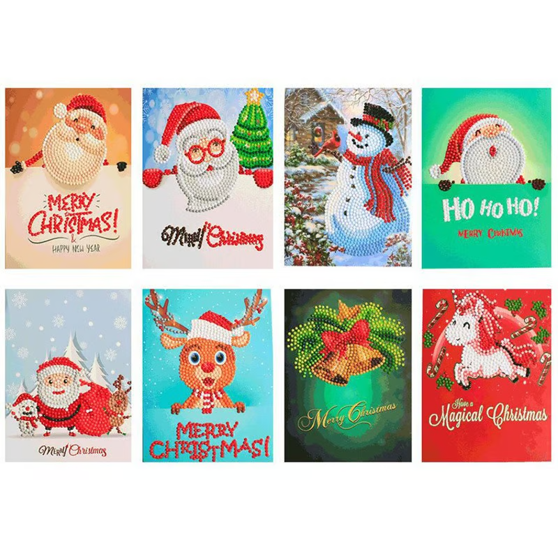 🎅5D Diamond Painting Christmas Cards New Arrival