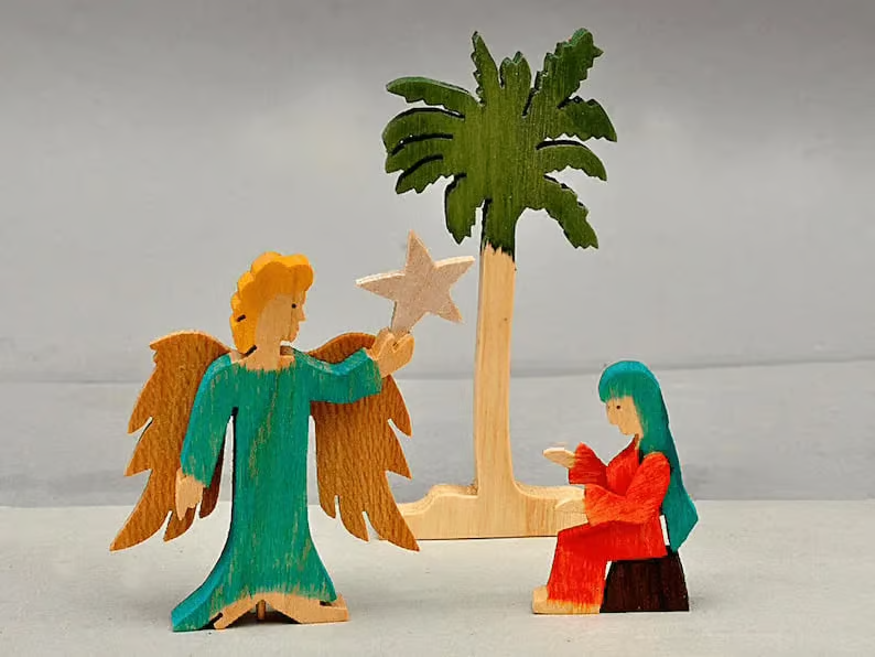 🔥The Christmas Story Unique Nativity Set Wooden Nativity Scene