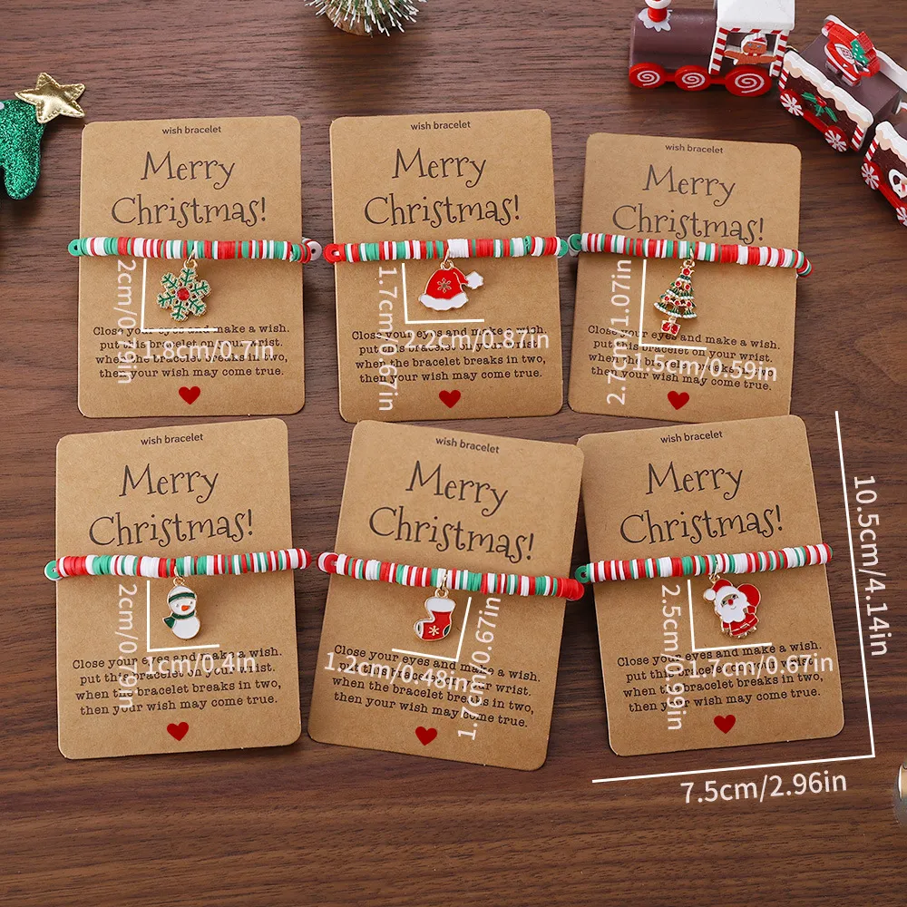 🎄Christmas Element Pendant Card Bracelets