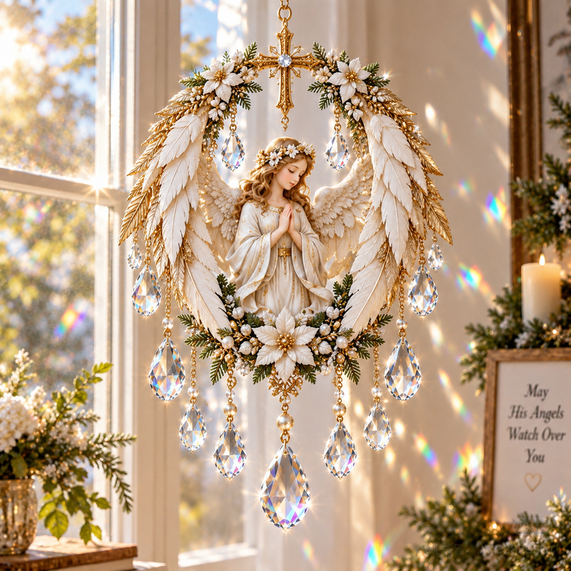 ✝️ Christian Crystal Suncatcher | 5 Faith-Inspired Window Designs with Cascading Rainbow Crystals ✨