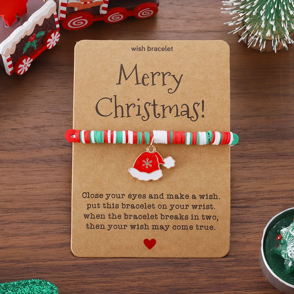 🎄Christmas Element Pendant Card Bracelets