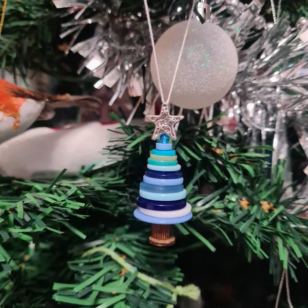 Button Christmas Tree Decoration