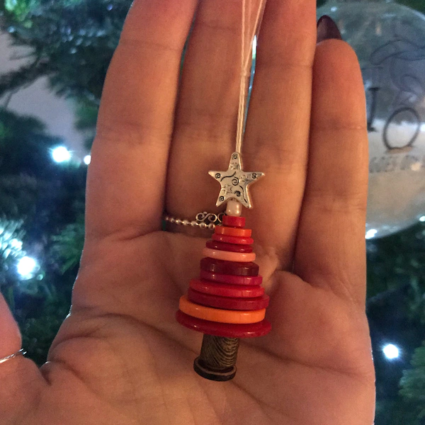 Button Christmas Tree Decoration
