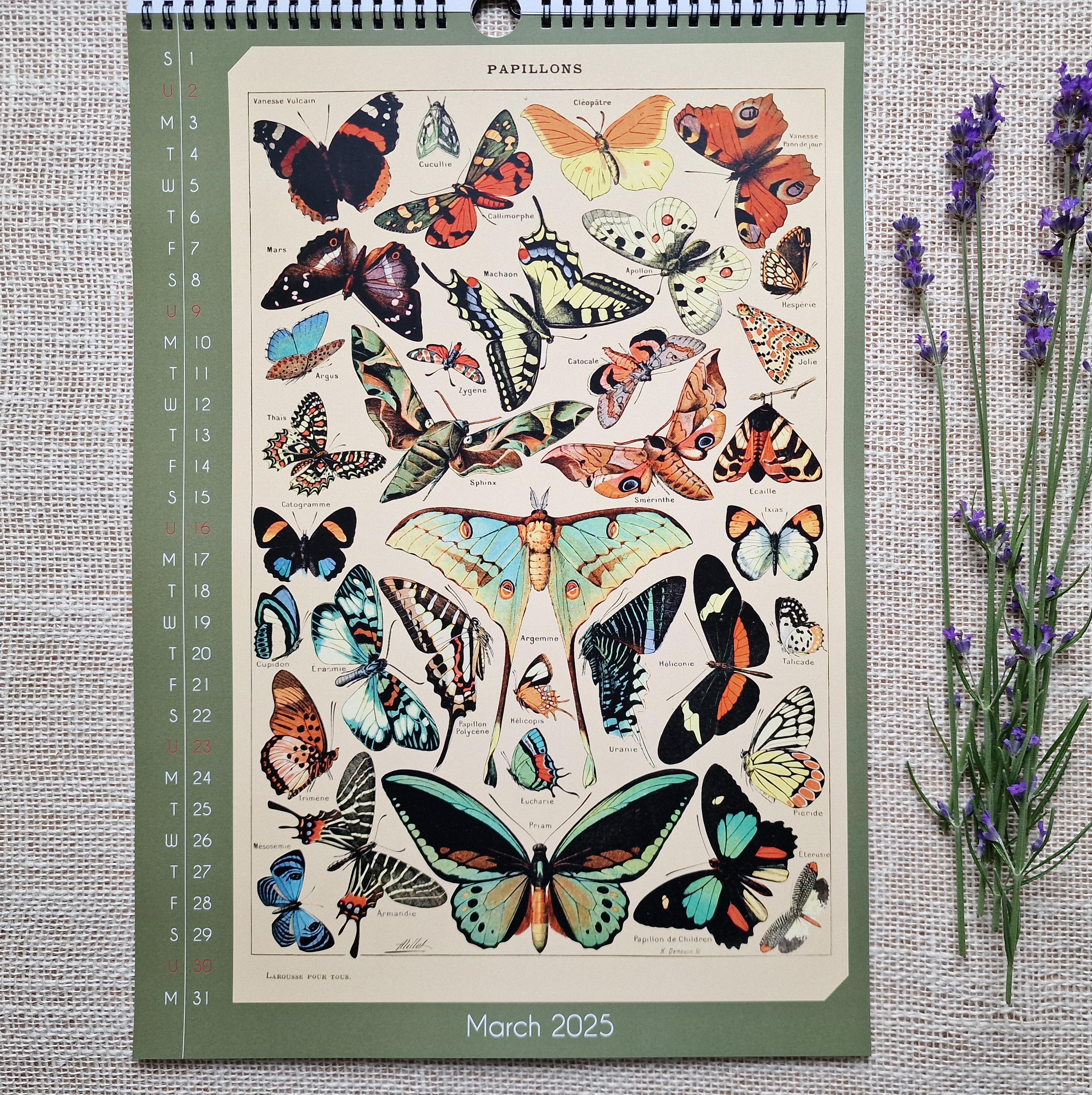 📅2025 Calendar Floral and Botanical