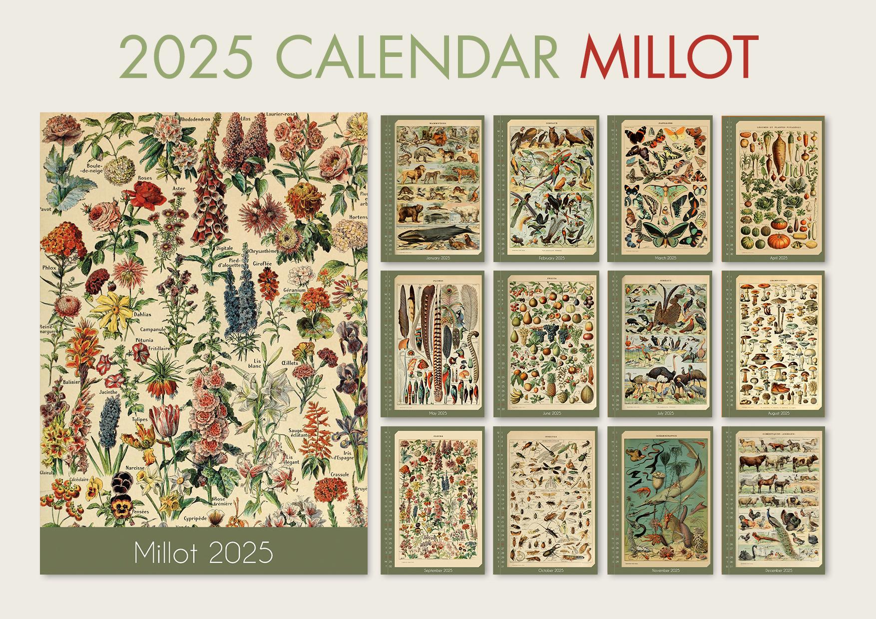 📅2025 Calendar Floral and Botanical