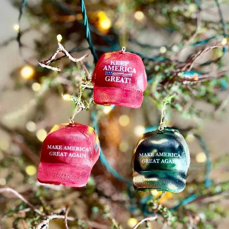 Christmas Baseball Hat Ornament