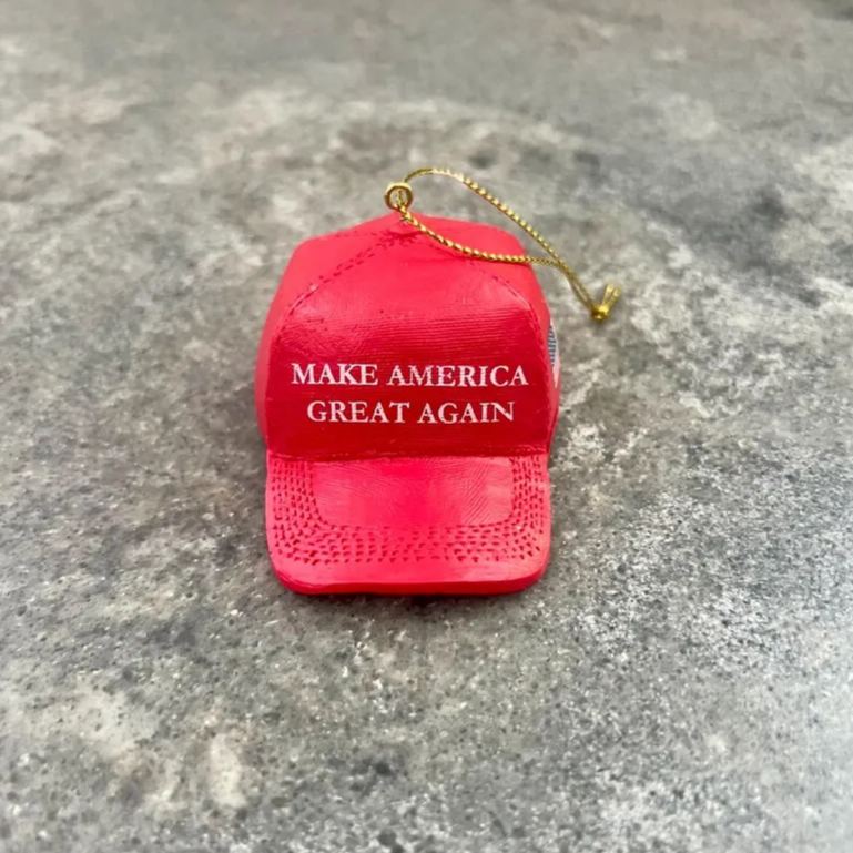 Christmas Baseball Hat Ornament