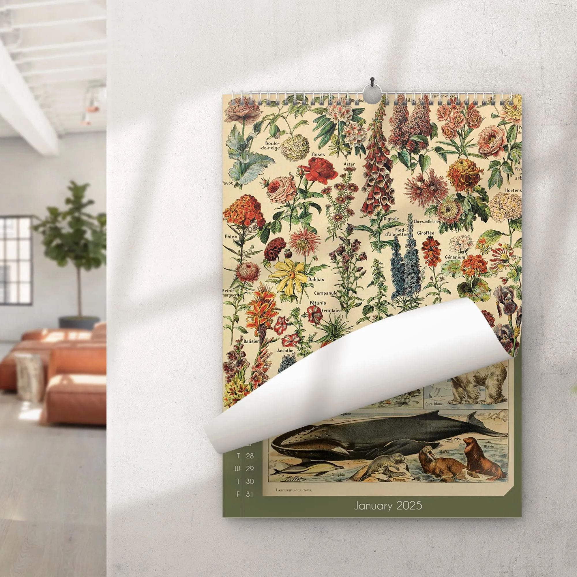 📅2025 Calendar Floral and Botanical