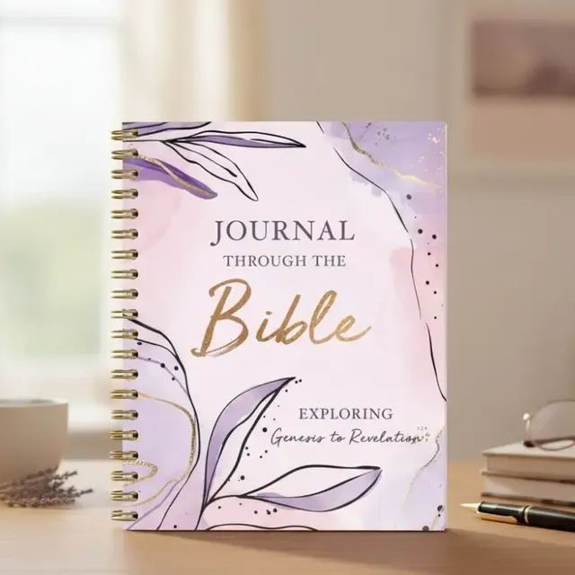Journal Through the Bible  with Tear-Out Memorization Cards
