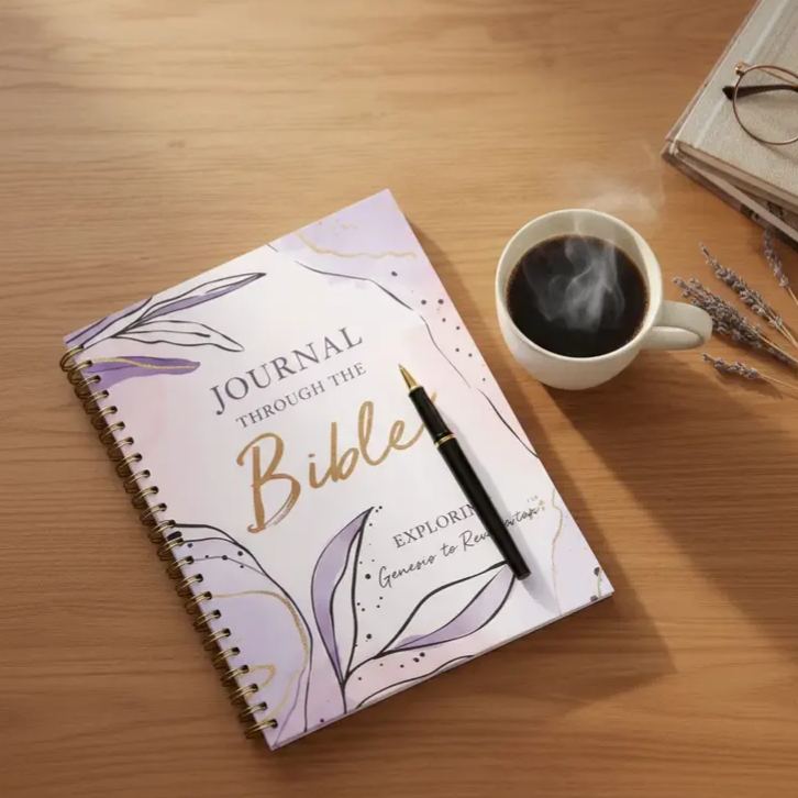 Journal Through the Bible  with Tear-Out Memorization Cards