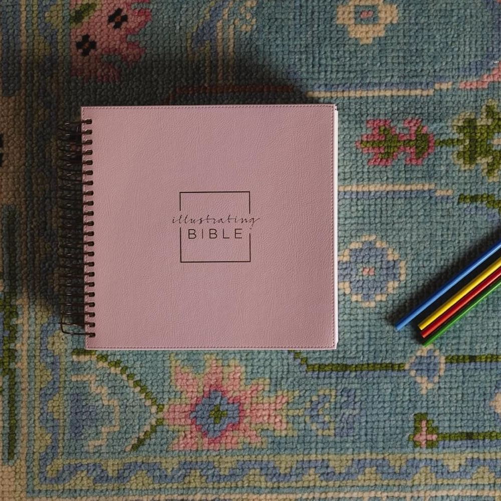 NIV, Spiral-bound Illustrating Bible, Leathersoft Spiral, Pink: Draw, Write, and Reflect Your Way Through Scripture