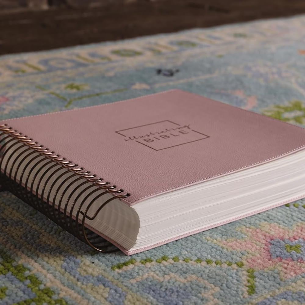 NIV, Spiral-bound Illustrating Bible, Leathersoft Spiral, Pink: Draw, Write, and Reflect Your Way Through Scripture