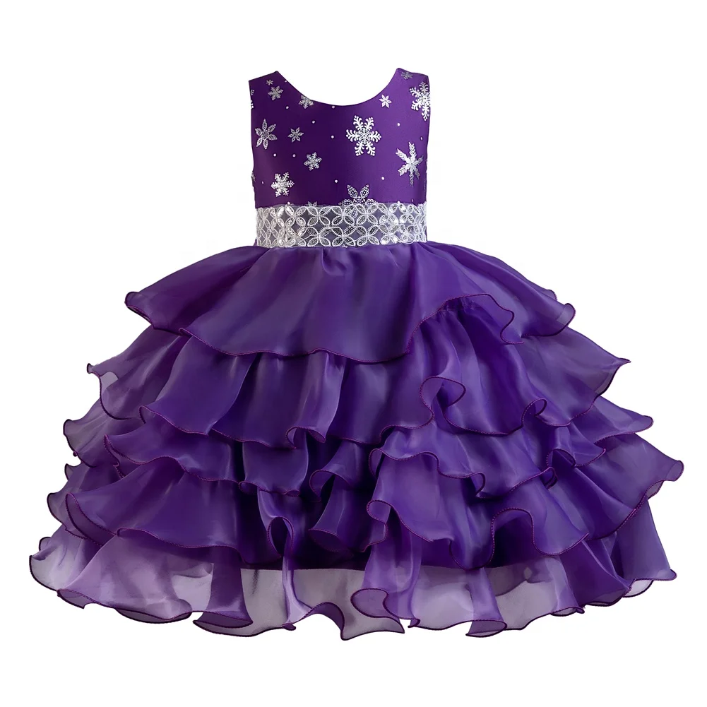 2-10 year old girl's birthday dress Christmas princess puffy dress children's Christmas princess