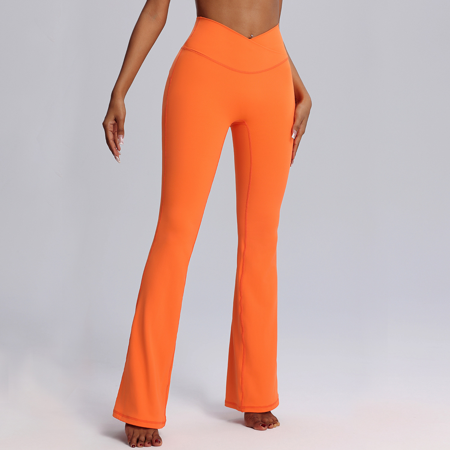 Yoga Suit Sportswear Vest And Flared Long Pants Two-Piece Yoga Set