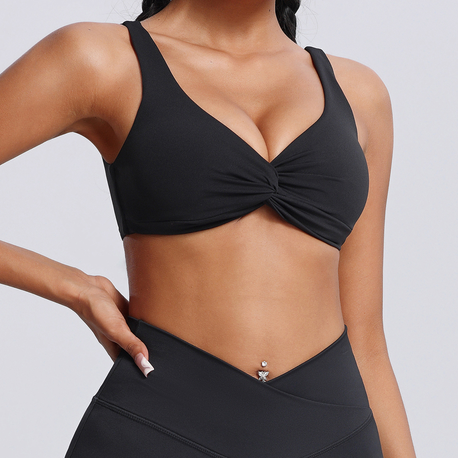 Yoga Suit Sportswear Vest And Flared Long Pants Two-Piece Yoga Set