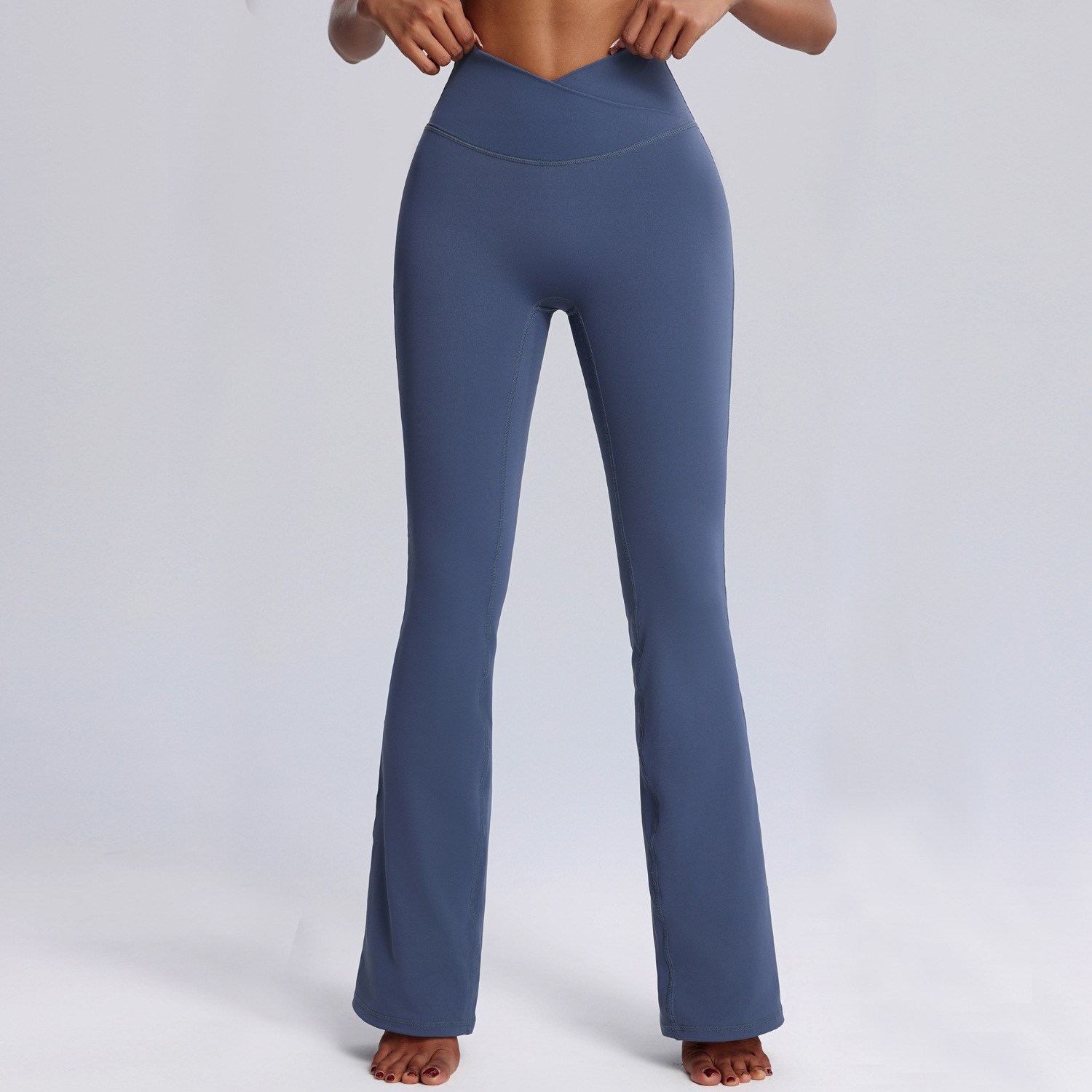 Yoga Suit Sportswear Vest And Flared Long Pants Two-Piece Yoga Set