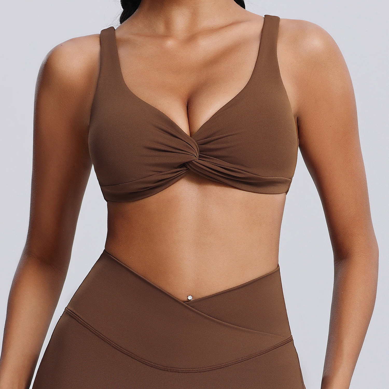 Yoga Suit Sportswear Vest And Flared Long Pants Two-Piece Yoga Set