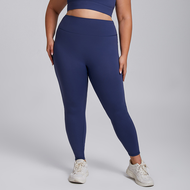 Plus Size High Elastic Yoga Suit Sports Vest And Pants Two Piece Set