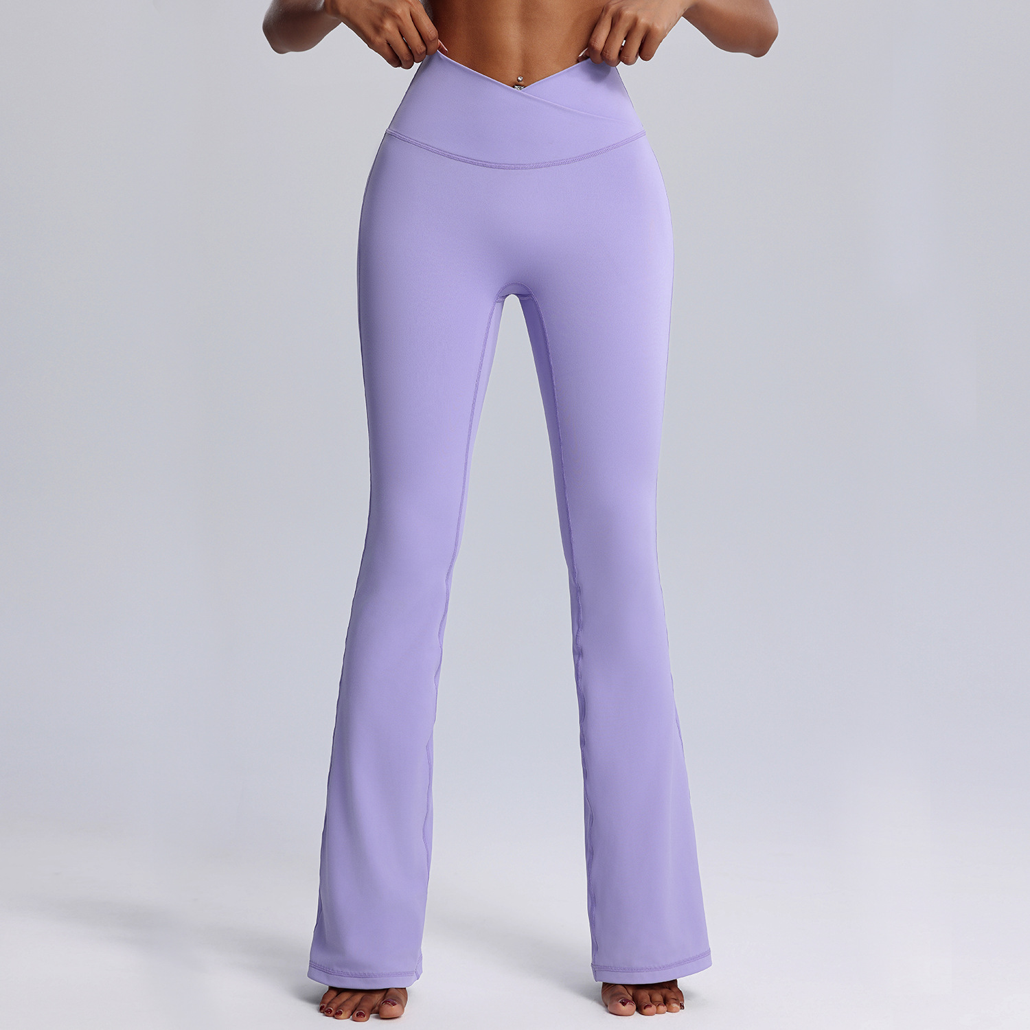 Yoga Suit Sportswear Vest And Flared Long Pants Two-Piece Yoga Set