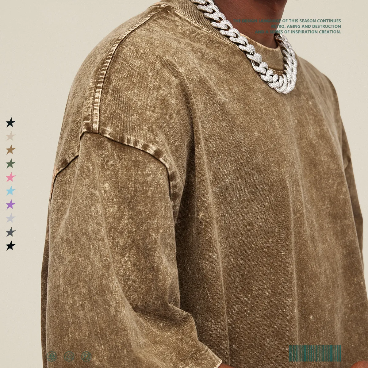 American Retro Batik Youth Fashion Cotton Short Sleeve Couple T-shirt