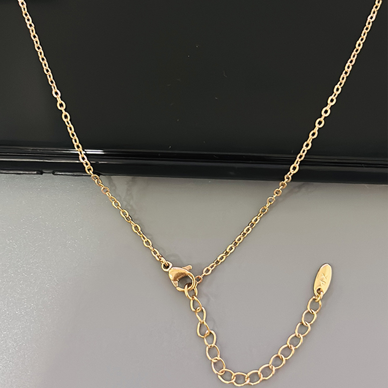 26 Letters 18K Gold Plated Necklace Pendant Zircon Necklace