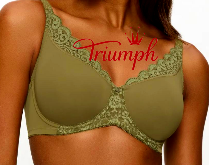 Triumph - Zestaw 3 ręcznie wycinanych, bawełnianych biustonoszy