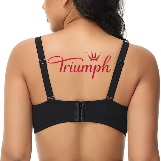 TRIUMPH - 3 SZT. 💥Koronkowy biustonosz siateczkowy dla kobiet w dużych rozmiarach