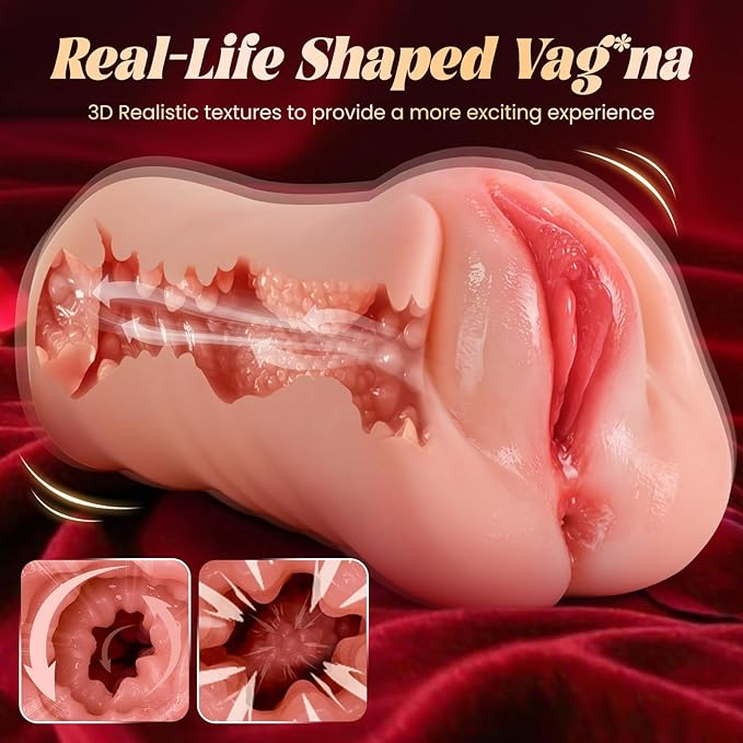 Lust 3 az 1-ben vibráló zsebpunci – 10 szívó + 10 rezgési mód, valósághű vagina, szűk anális és orális simogató férfiaknak