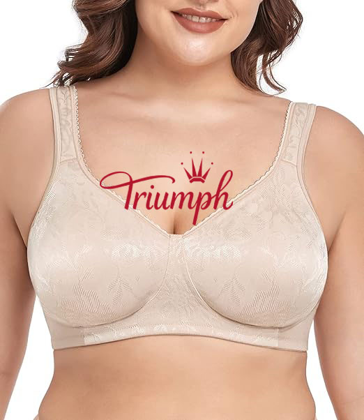 Triumph - 3 sztuki 🔥Całkowicie kryjący, wygodny i miękki biustonosz