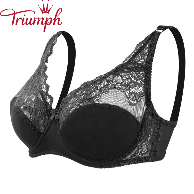 Triumph - Seksowny, oddychający koronkowy biustonosz push-up [75A-110E]