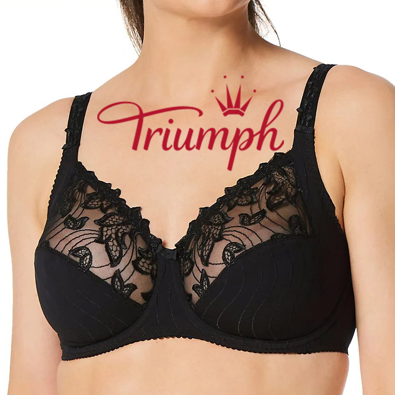 Triumph- 3 kawałki💝💝 Wygodny biustonosz o dużym rozmiarze z tyłu✨✨