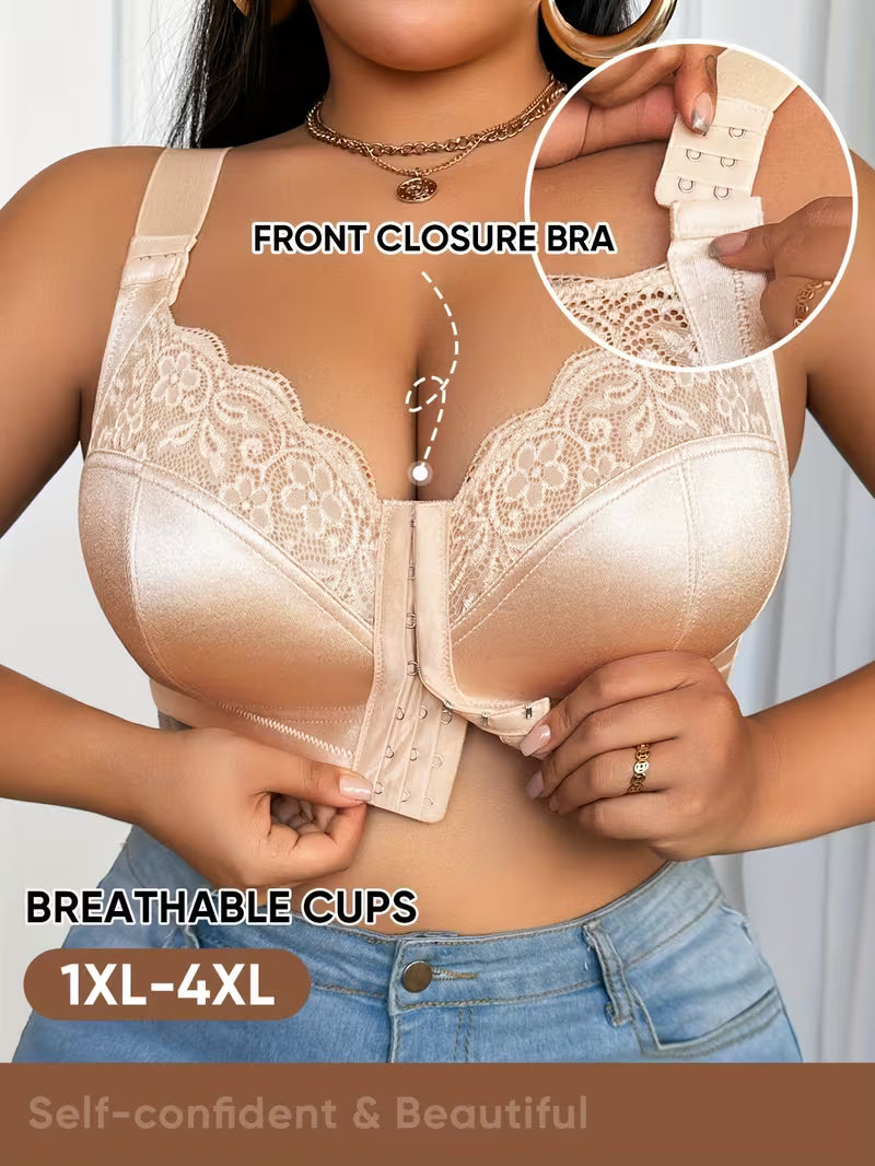 👙TRIAUMPH – [4 pcs.]🔥50% full coverage women's bra for plus size women - Plus size bra with expressive proportions