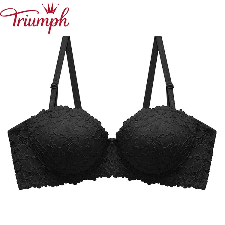 Triumph -Sutien ultrasubțire fără sârmă semi-ambalat din dantelă【M-7XL】