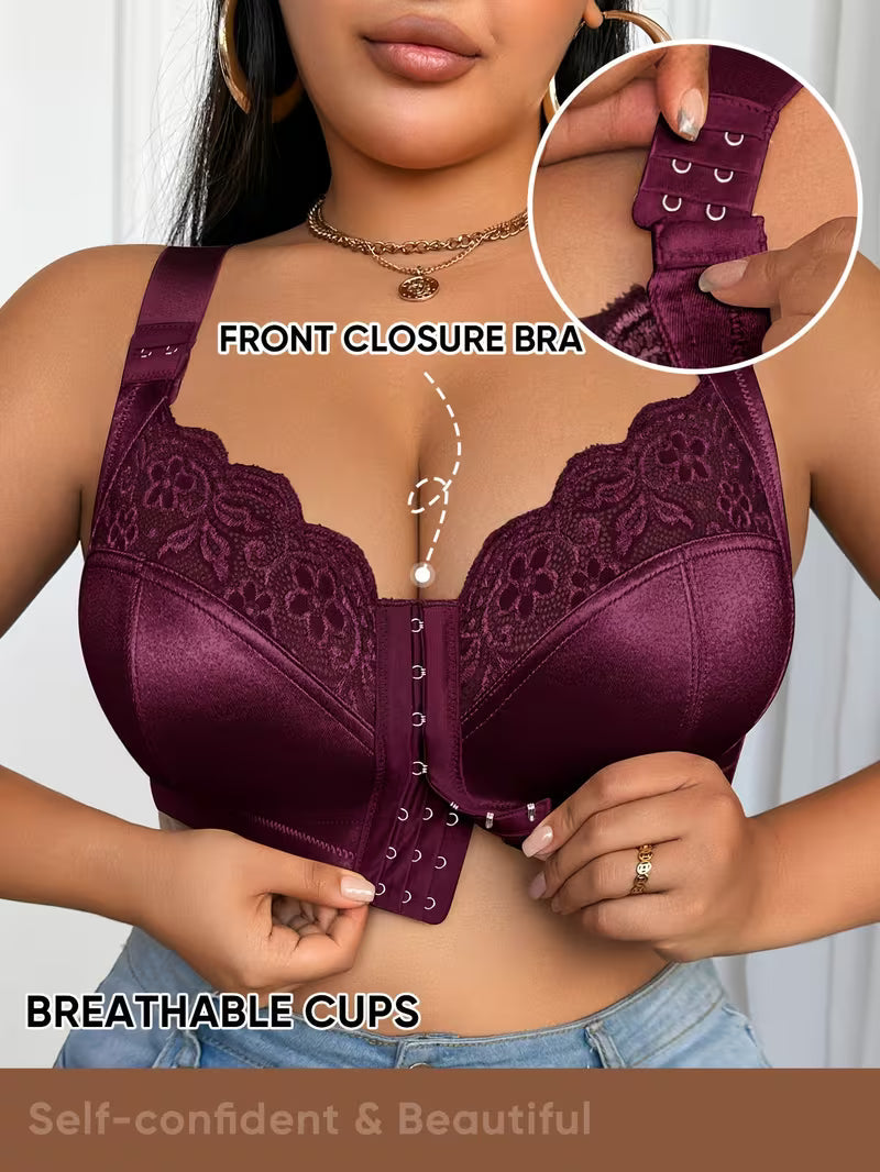 👙TRIAUMPH – [4 pcs.]🔥50% full coverage women's bra for plus size women - Plus size bra with expressive proportions