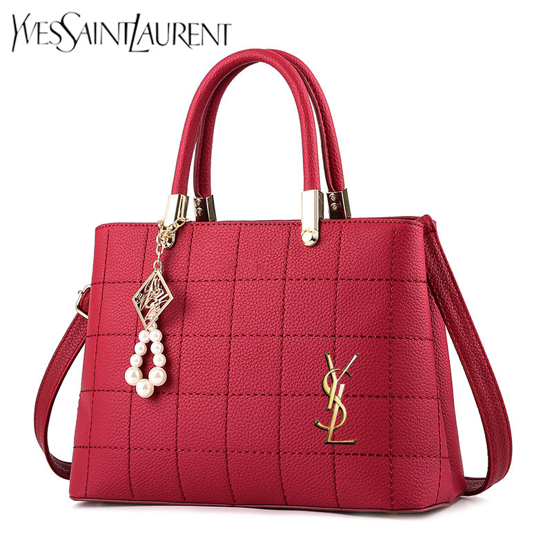 The new YSL® checkered women's shoulder bag