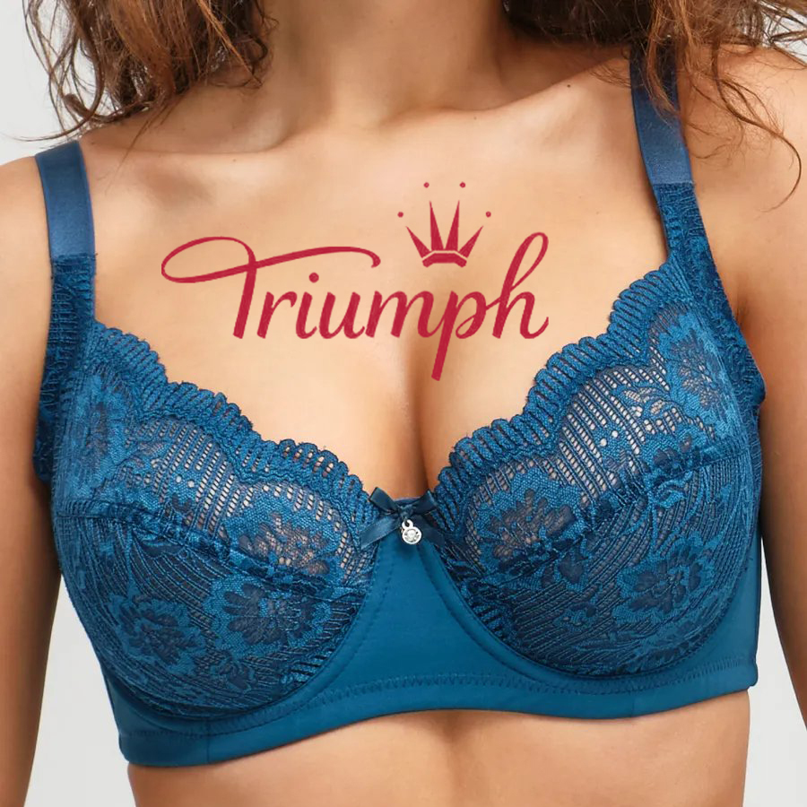 💖Triumph® 4-pak ✨2025 nowy biustonosz koronkowy bez fiszbin, duży rozmiar [75A-110H]