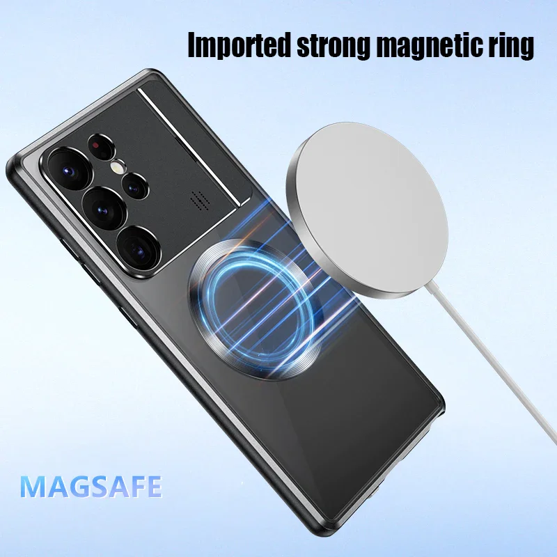 Samsung S21 / S22 / S23Ultra magnetyczny składany uchwyt próżniowy, etui na telefon do aromaterapii