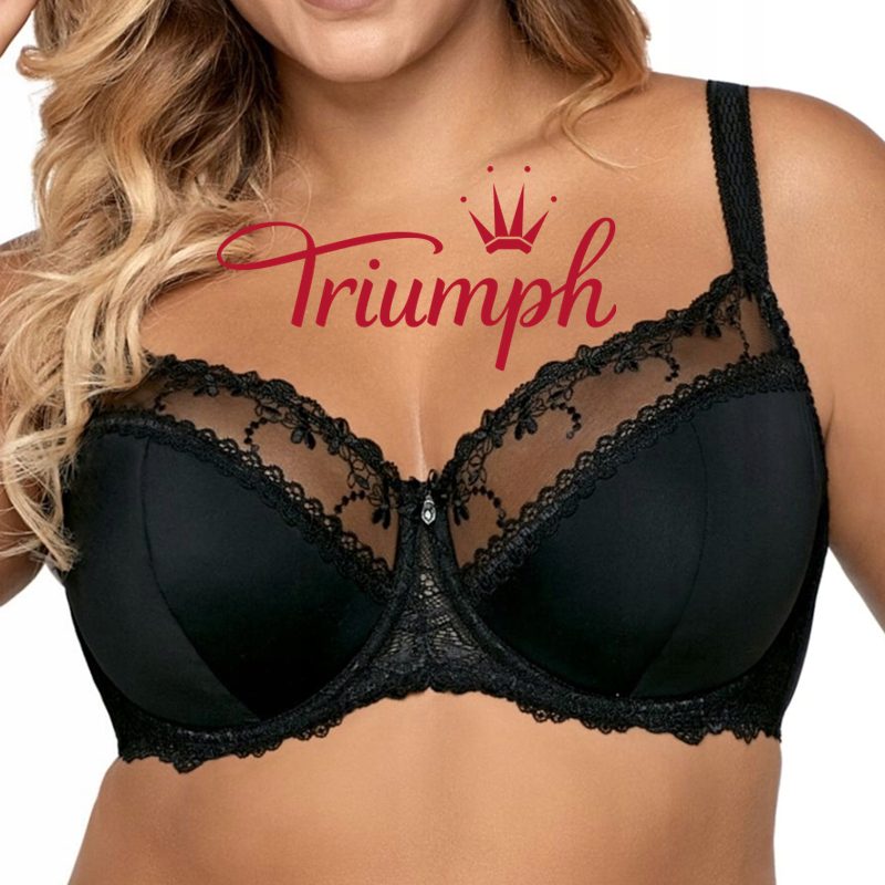 Triumph® 4 sztuki💖50% taniej✨2024 Nowy stylowy koronkowy duży biustonosz z regulowanym paskiem na ramię[65A-120H]