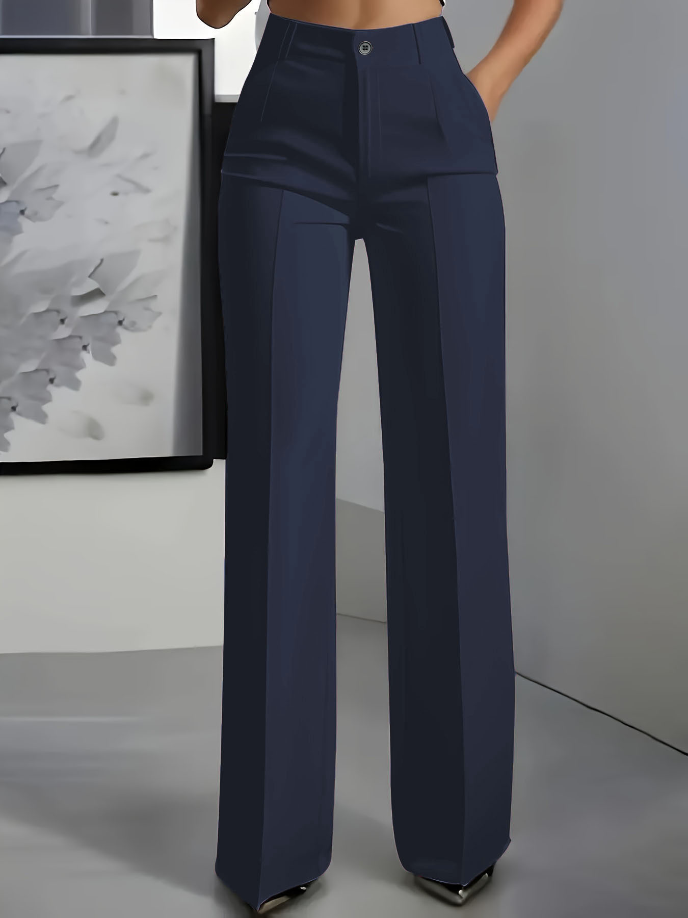 ⏳Oferta ograniczona czasowo - 50% zniżki🔥👖Damskie spodnie z wysokim stanem i elastyczną talią