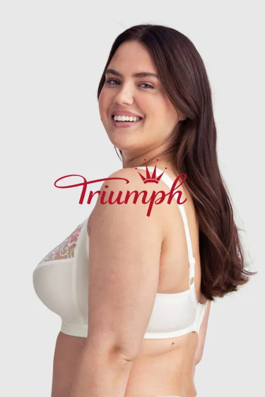 Triumph - 3 szt. (75A-110F) 💝Bielizna bezprzewodowa haftowana✨