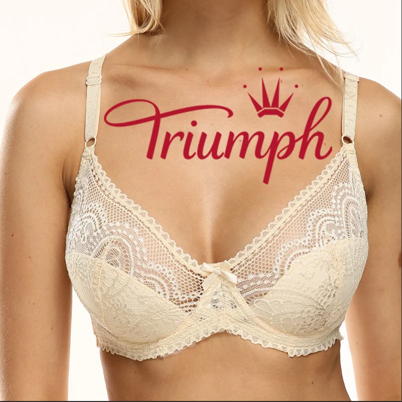 BIUSTONOSZ Z FRANCUSKIEJ KORONKI TRIUMPH [ROZMIAR 75-105]