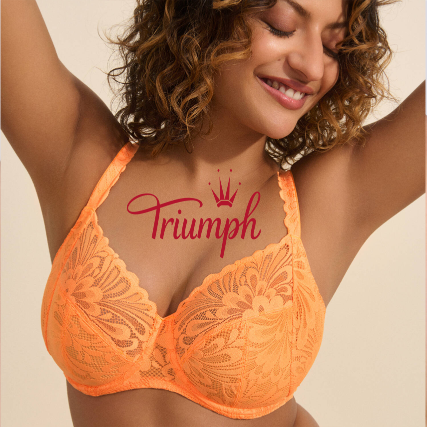 Triumph - (4 szt.) Biustonosz koronkowy z pełnymi miseczkami