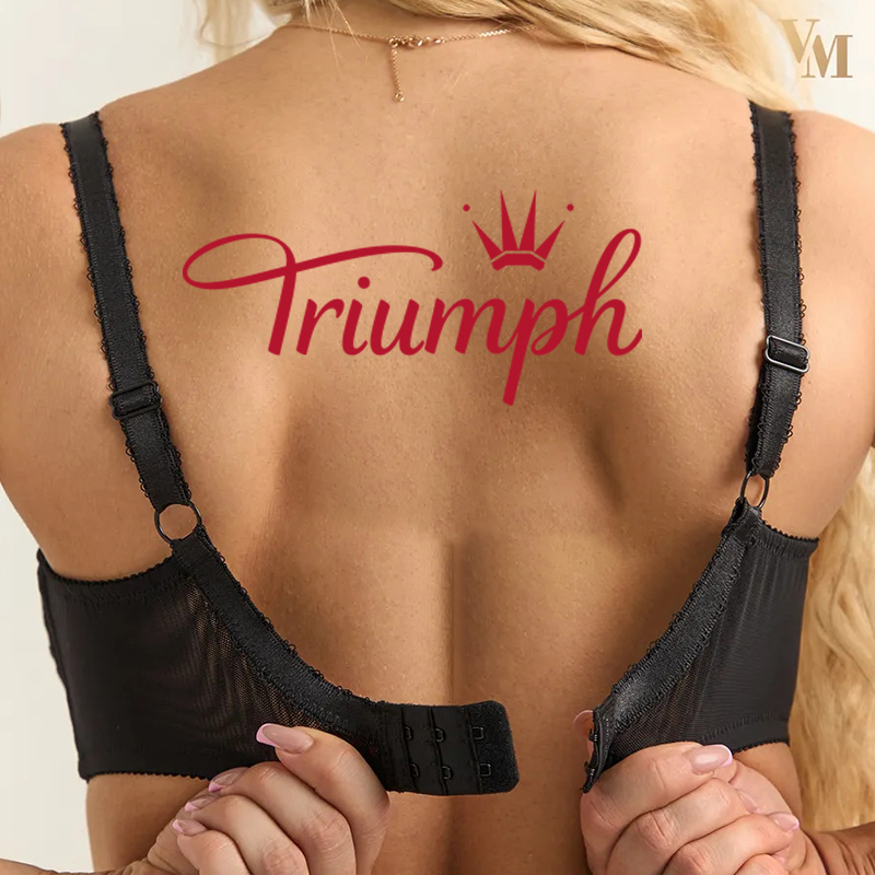 Triumph - (4 szt) Biustonosz bez ramiączek na większy biust