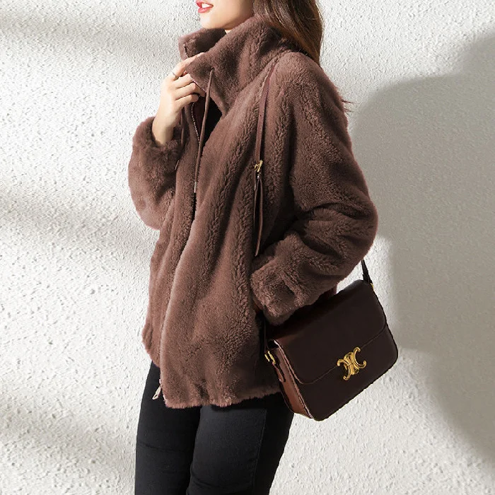 🎅Buy 2 10% OFF🎁 Womens Faux Fur Coat Jacket Open Front