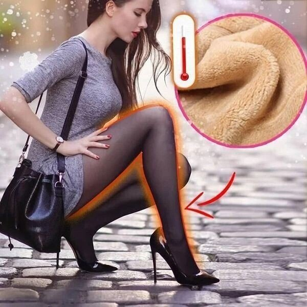 Flawless Legs Fake Ημιδιάφανη Ζεστή Λούτρινη Επένδυση Ελαστική Καλσόν