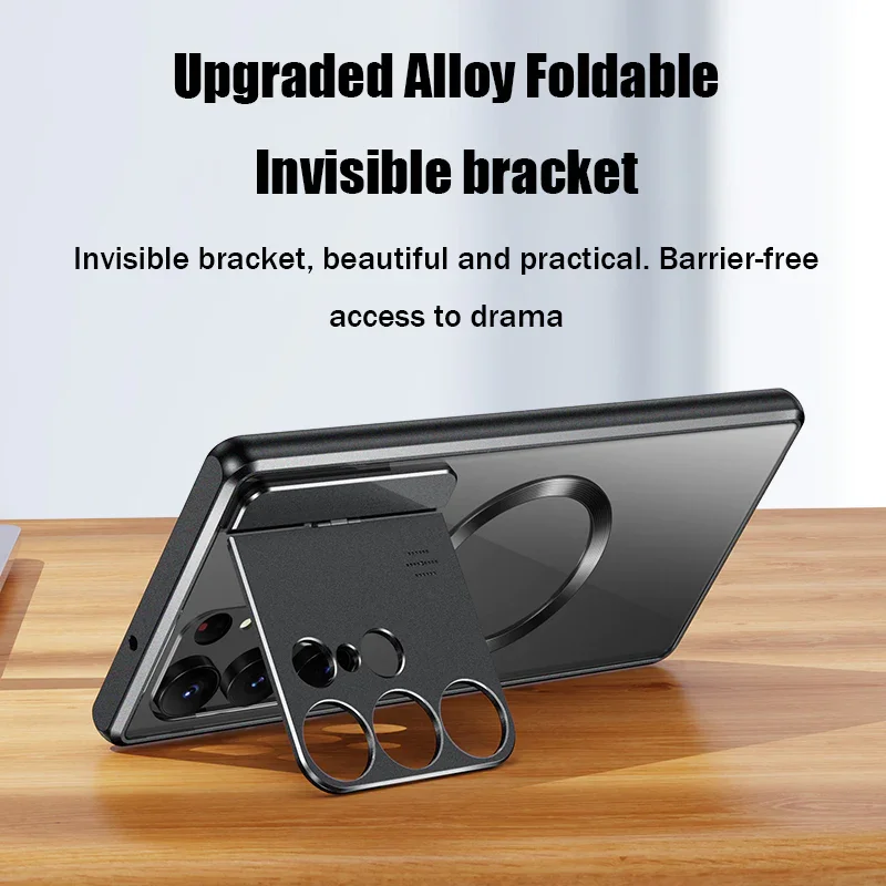 Samsung S21 / S22 / S23Ultra magnetyczny składany uchwyt próżniowy, etui na telefon do aromaterapii