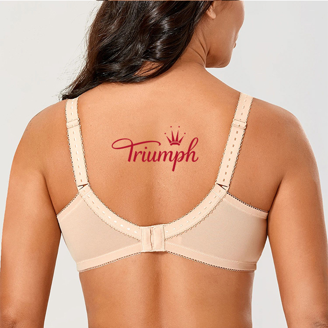 Triumph Beauty(3 sztuki)-Seksowny biustonosz z koronką w kwiaty (75A-120H)