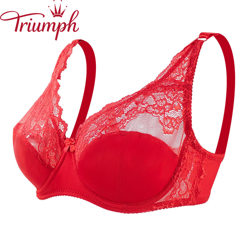 Triumph - Seksowny, oddychający koronkowy biustonosz push-up [75A-110E]