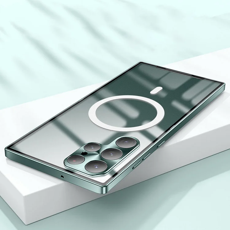 Nadaje się do telefonu komórkowego Samsung S23/S22 ultra-cienki metalowy magnetyczny futerał ssący