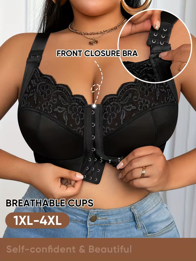👙TRIAUMPH – [4 pcs.]🔥50% full coverage women's bra for plus size women - Plus size bra with expressive proportions